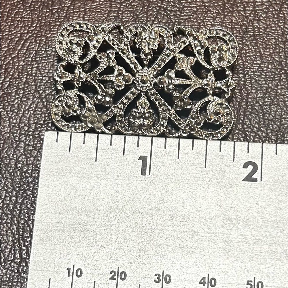 Elegant Silver Brooch